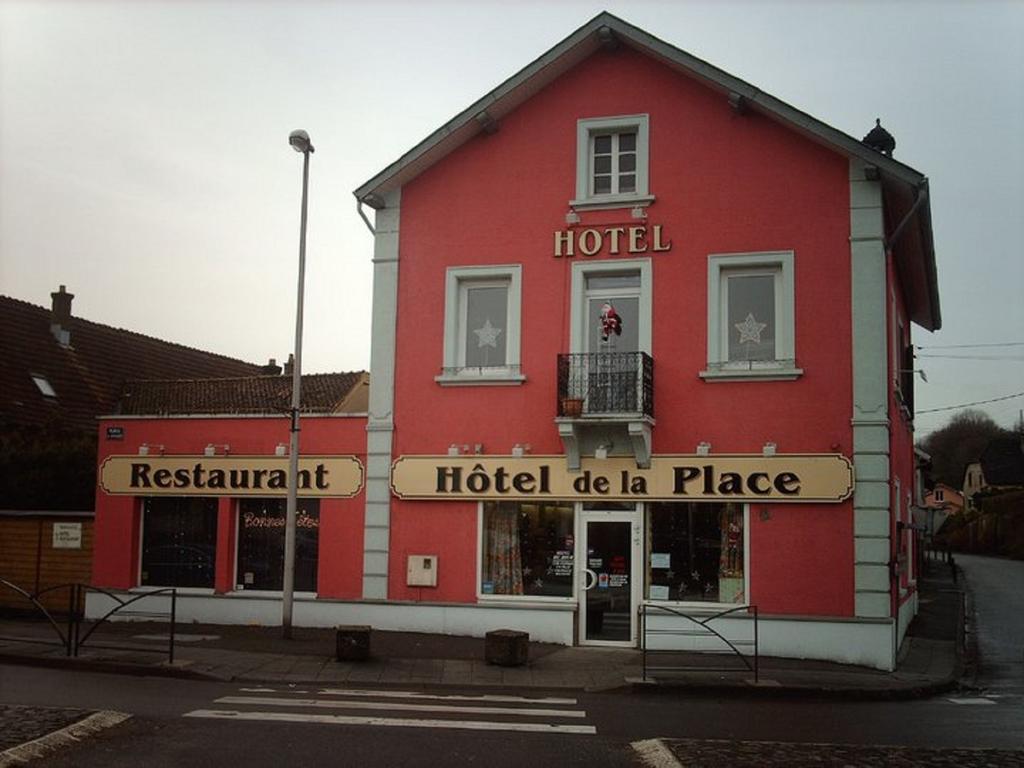 Pension Hotel Restaurant De La Place Voujeaucourt Exteriör bild